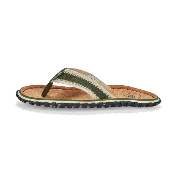 Tongs semelle liège homme & femme – confort naturel & maintien optimal | Khaki