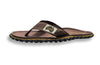 GUMBIES FRANCE Islander Aboriginal brown flip-flops with a textured sole and natural cotton straps.