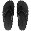 GUMBIES FRANCE black eco-friendly men's flip-flops with ergonomic design and Bloom algae foam sole.