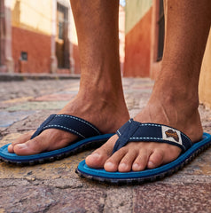 Tongs écologiques homme Islander | Blue Surf