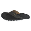 GUMBIES FRANCE men's brown eco-friendly flip-flops with a textured sole and comfortable cotton straps.