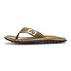 GUMBIES FRANCE Islander khaki flip-flops with a natural cotton strap and a recycled rubber sole with jute.