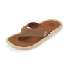 GUMBIES FRANCE Noosa beige flip-flops with faux leather strap and cushioned sole. Casual summer footwear.